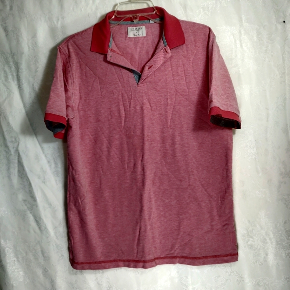 Linksoul by John Ashworth & Co pink polo men's M  #565